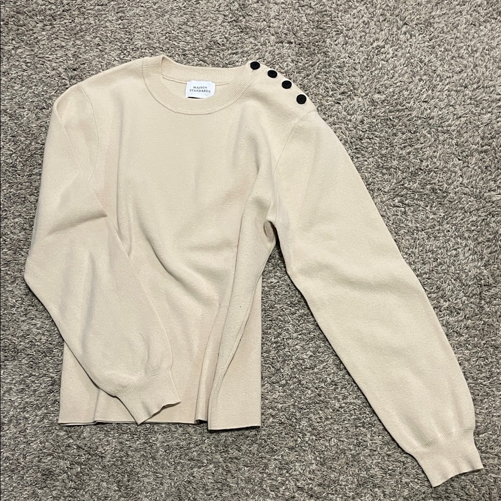 Men's Cream Crewneck Sweater